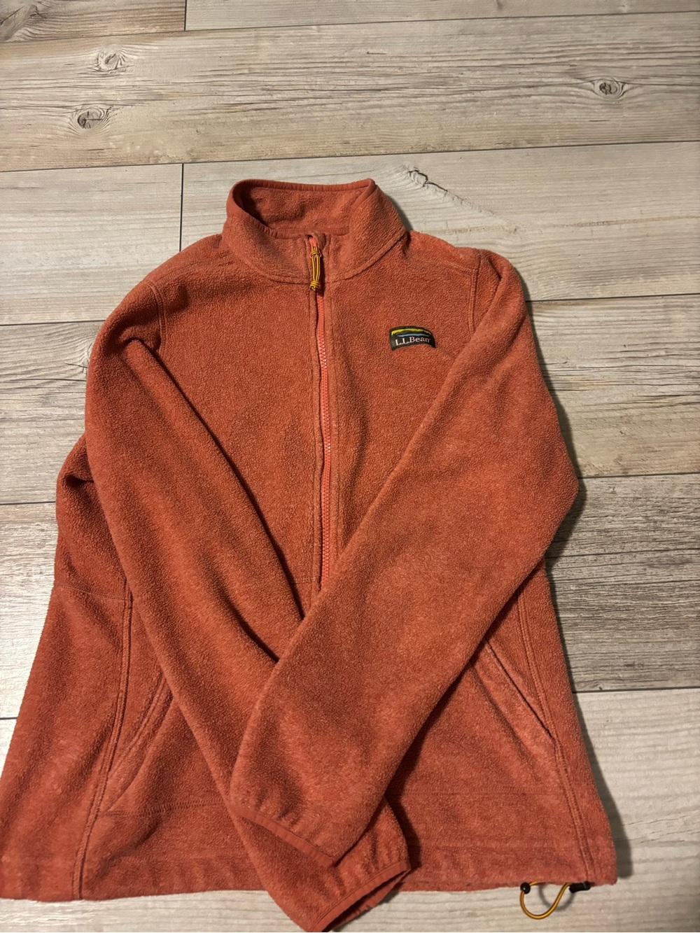 L.L. Bean Women's Full-Zip Teddy Fleece Jacket — Rust